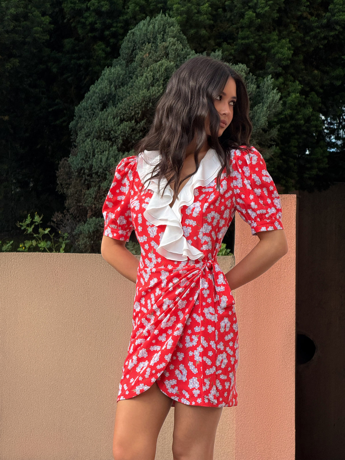 Bouquet Wrap Dress